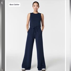 Spanx Air Essentials L black sleeveless jumpsuit